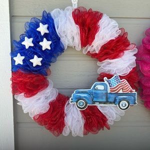 Fun Summer Patriotic Wreath